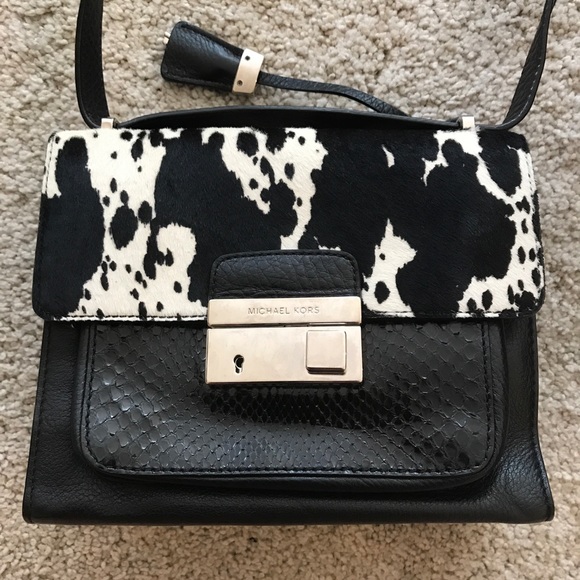 michael kors cow print purse